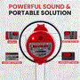 Pyle - PMP30 , Sound and Recording , Megaphones - Bullhorns , 3Megaphone PA Bullhorn with Built-in Siren, Adjustable Volume Control and 800 Yard Range